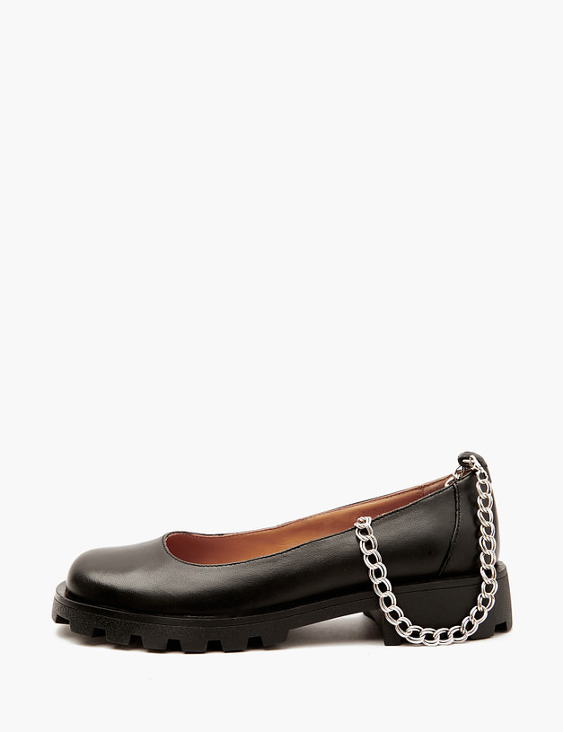 Черные женские туфли с декоративным браслетом MASCOTTE 233-4124211-3501M | ракурс 1