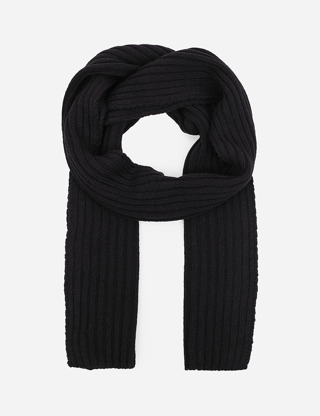 Черный мужской шарф MASCOTTE 784-1208-7512 | ракурс 2