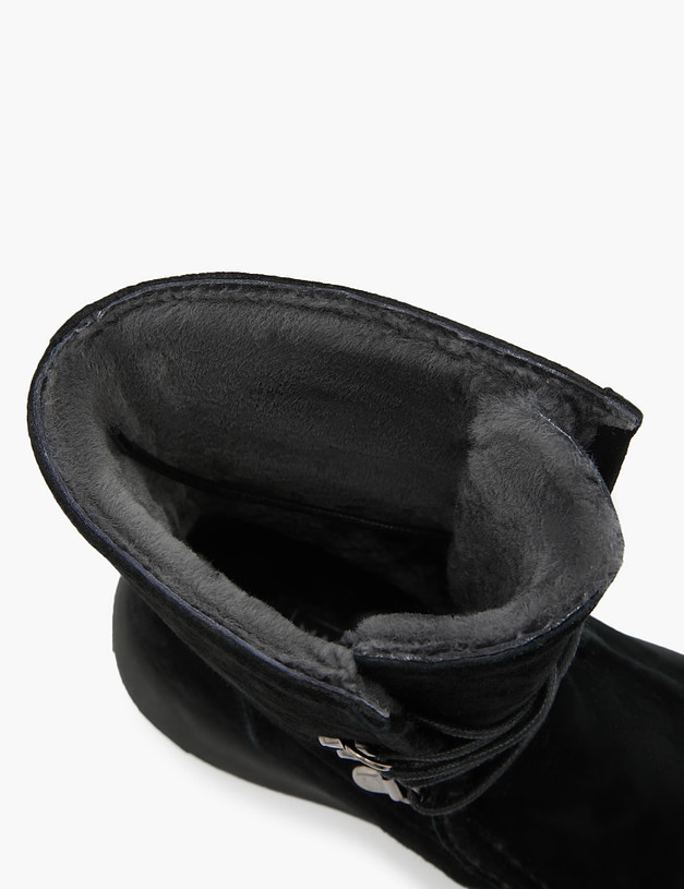 Черные женские зимние ботинки MASCOTTE 22-3200636-3605M | ракурс 6