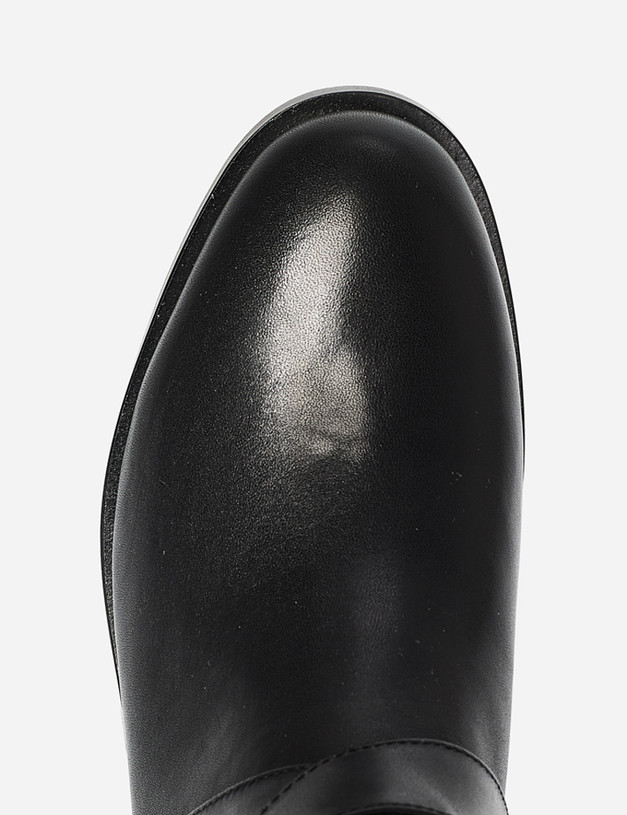 Черные кожаные женские ботинки MASCOTTE 99-1221225-3199M | ракурс 6