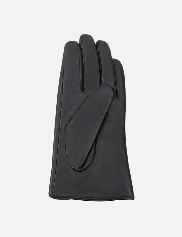 Черные кожаные женские перчатки MASCOTTE 717-0203-0502 | ракурс 2