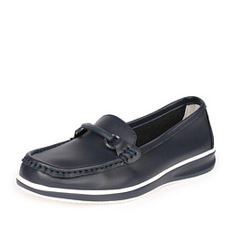 12-51WA-007VT Мокасины женские кож.спилок/текстиль синий, Zenden