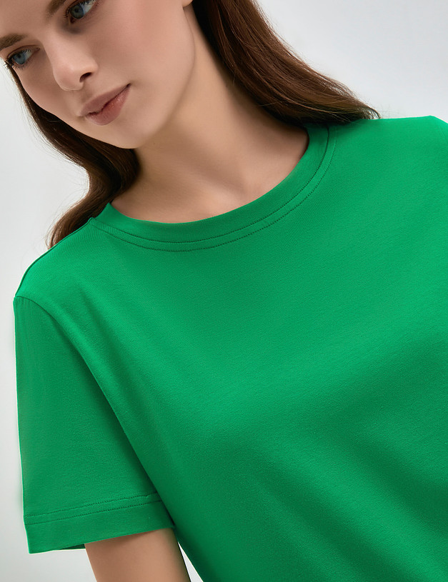 Зеленая женская футболка MASCOTTE 790-3114-2604 | ракурс 6