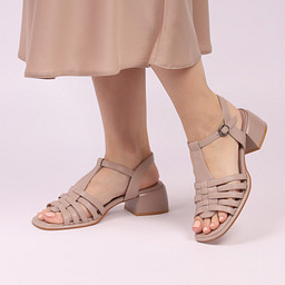 207-51WK-126VS Туфли летние женские кож.спилок/и.кожа беж, Zenden