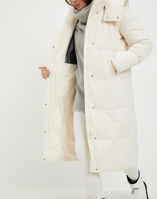 234-3428-2401 Пальто женское молочн, Mascotte Lite