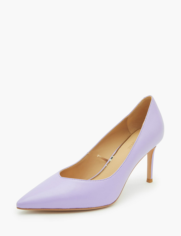 Фиолетовые женские туфли из кожи MASCOTTE 15-2145113-6526M | ракурс 2