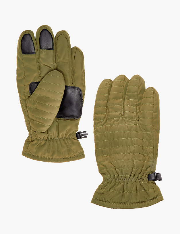 Зеленые мужские перчатки MASCOTTE 717-3210-204 | ракурс 2