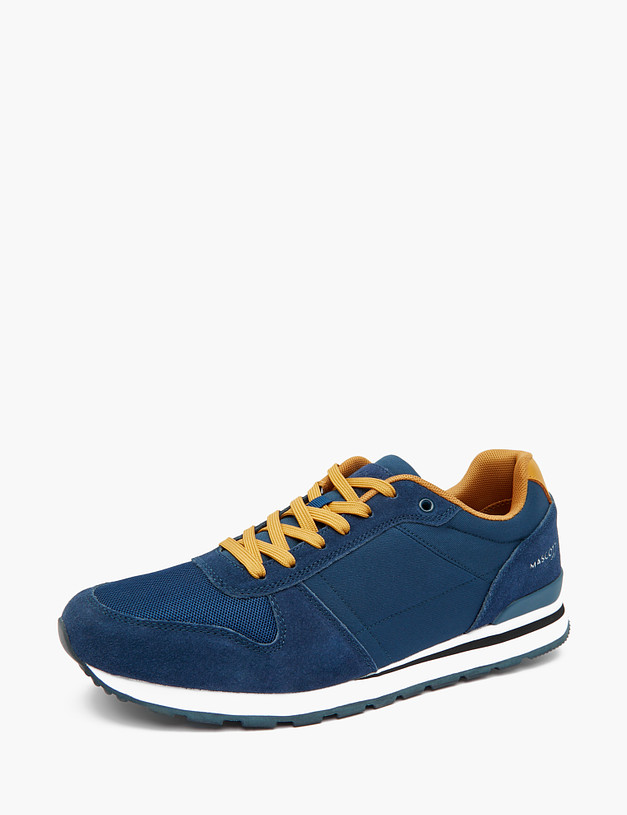 Синие мужские кроссовки MASCOTTE 64-311021-0203 | ракурс 3