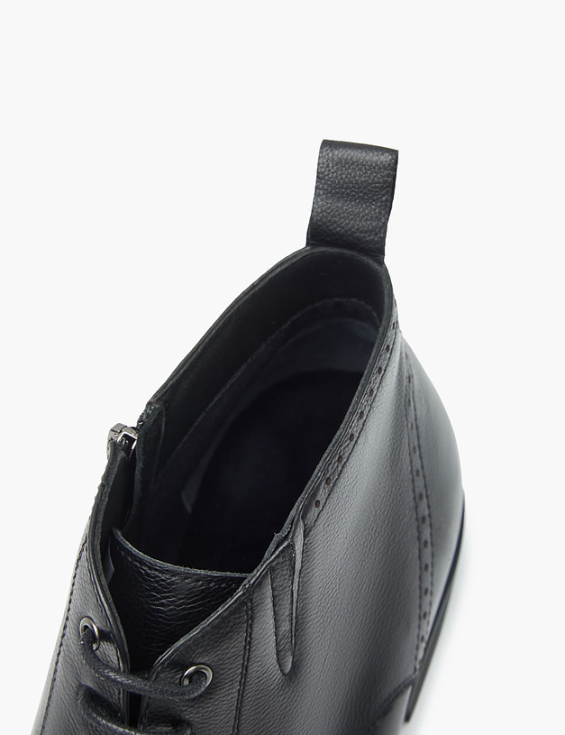 Черные мужские ботинки из кожи MASCOTTE 175-321222-0102 | ракурс 6