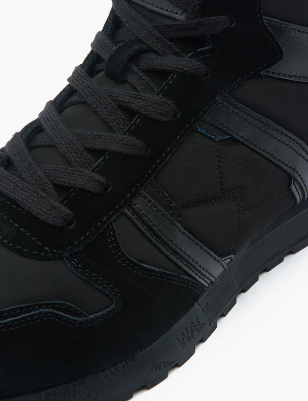 Черные комбинированные мужские ботинки MASCOTTE 189-2215029-0202 | ракурс 7