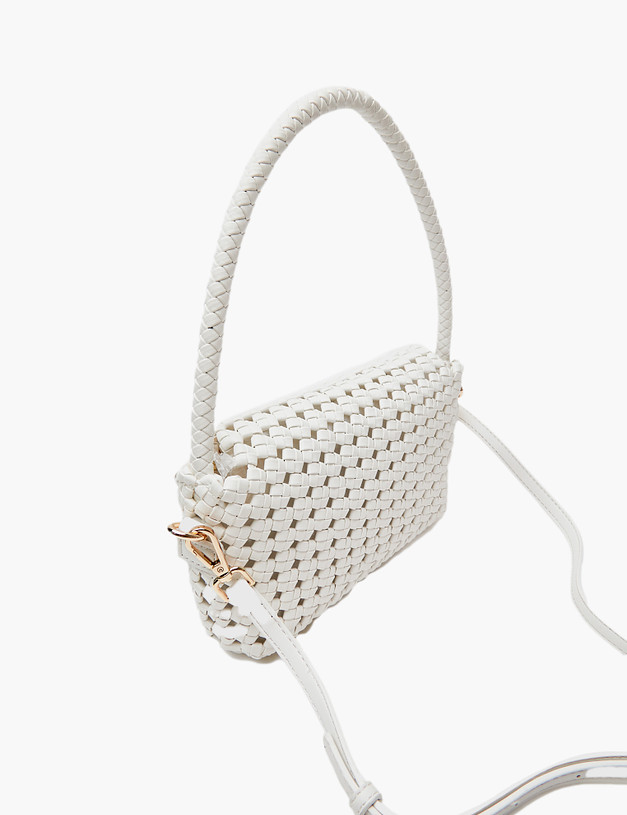 Белая женская плетеная сумка MASCOTTE 647-4109-601 | ракурс 3