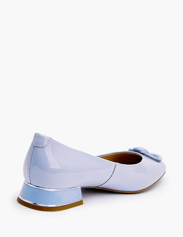 Голубые лакированные женские туфли MASCOTTE 126-210511-3715M | ракурс 3