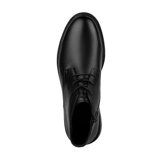 Мужские черные кожаные ботинки в стиле дезертов "Томас Мюнц"