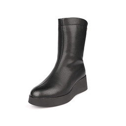 245-52WB-009VN Полусапоги женские кож.спилок/шерсть-и.мех черн, Zenden