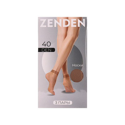 Носки капроновые женские ZENDEN 954_41_SC_40_D, цвет бежевый, размер ONE SIZE