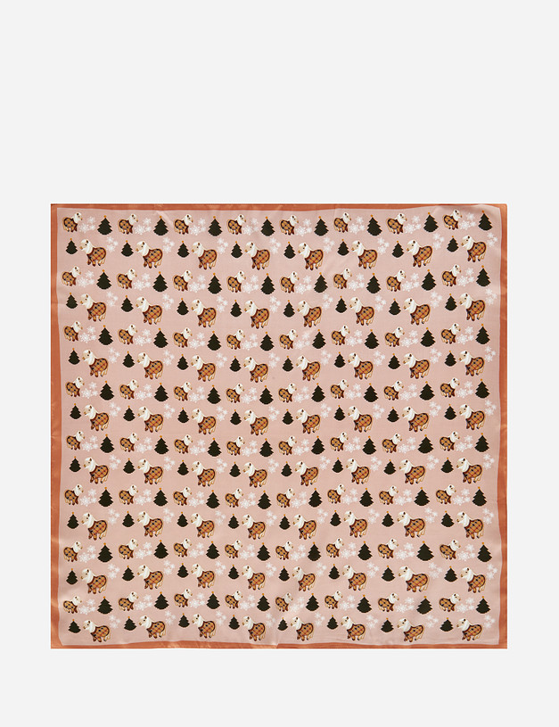 Розовый женский платок MASCOTTE 730-1203-2406 | ракурс 1