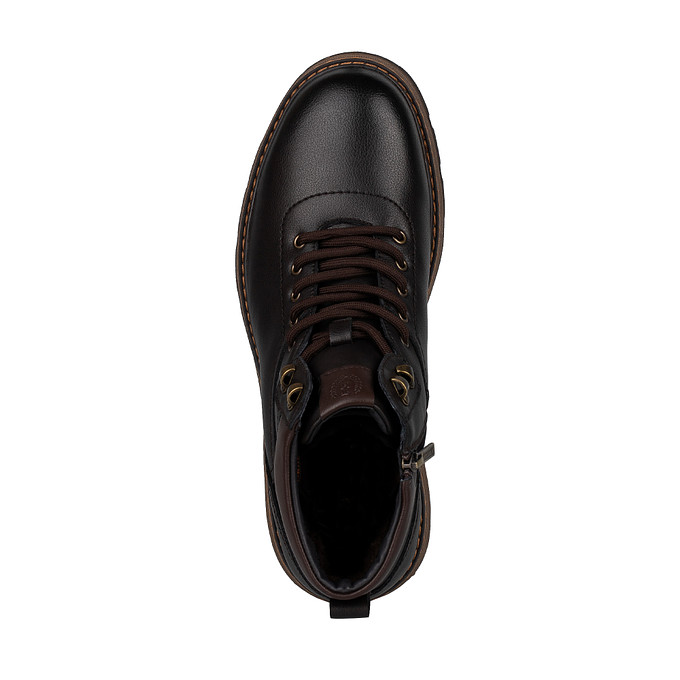 Коричневые кожаные мужские ботинки хайкеры "Томас Мюнц"