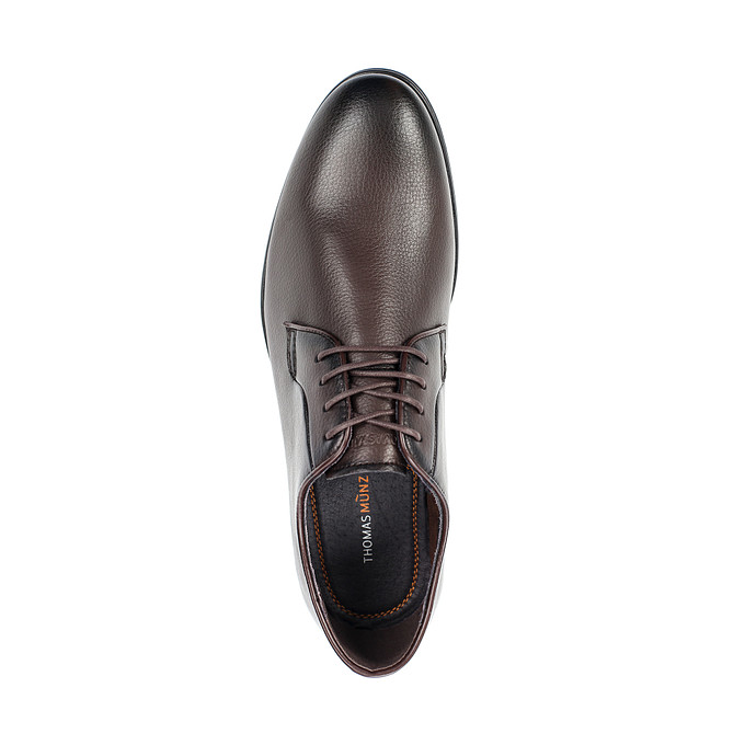 Коричневые мужские кожаные туфли со шнуровкой «Томас Мюнц»