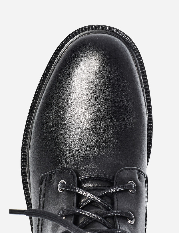 Черные кожаные женские ботинки MASCOTTE 99-92406210-3100M | ракурс 5