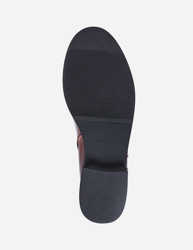 Коричневые женские ботинки из кожи MASCOTTE 43-121821-0109 | ракурс 5