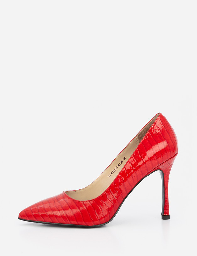 Красные женские туфли из лакированной кожи MASCOTTE 21-922114-0705 | ракурс 2