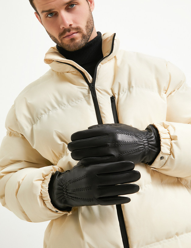Черные мужские перчатки MASCOTTE 717-2208-102 | ракурс 1