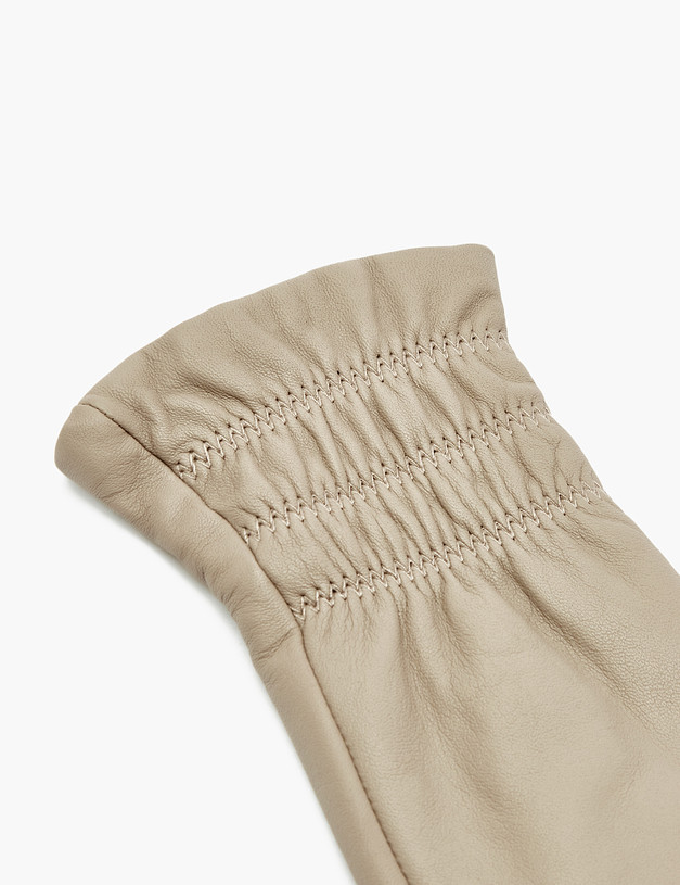 Бежевые женские перчатки MASCOTTE 709-1226-108 | ракурс 2