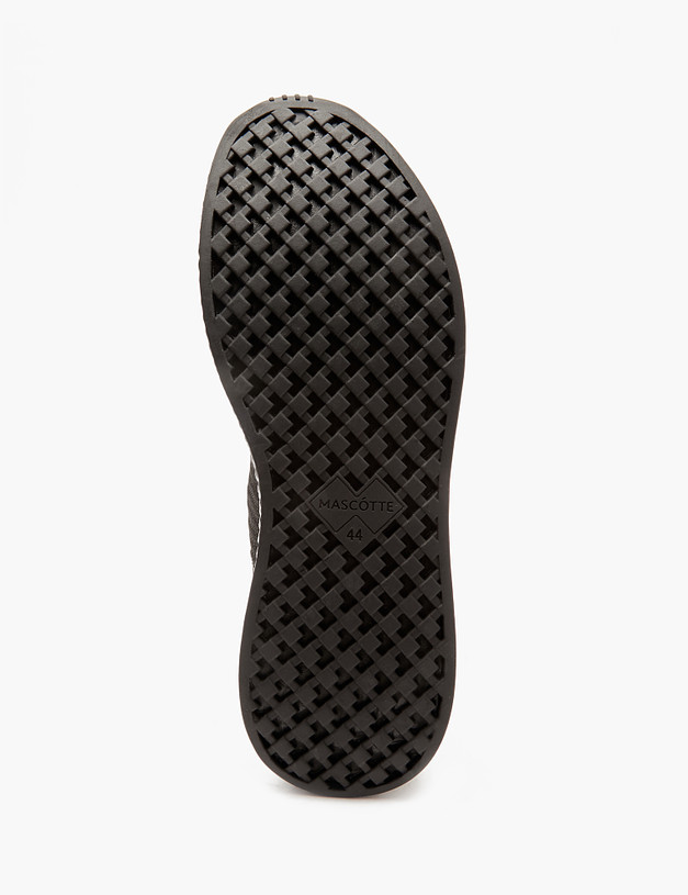 Черные текстильные мужские кроссовки MASCOTTE 64-410821-0202 | ракурс 5