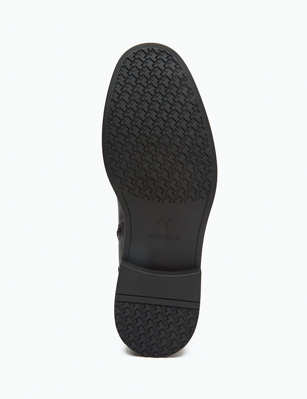 Черные мужские ботинки из кожи и велюра MASCOTTE 22-3212429-3180M | ракурс 5