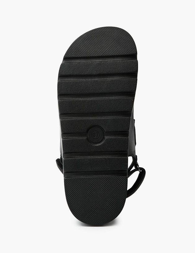 Черные женские сандалии на липучке MASCOTTE 233-3182013-7501M | ракурс 5