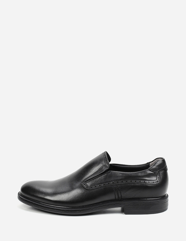 Черные мужские туфли без шнуровки MASCOTTE 58-121611-0102 | ракурс 2