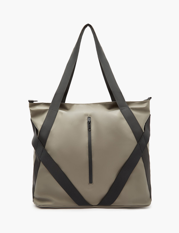 Оливковая женская сумка-шоппер MASCOTTE 679-3204-210 | ракурс 2