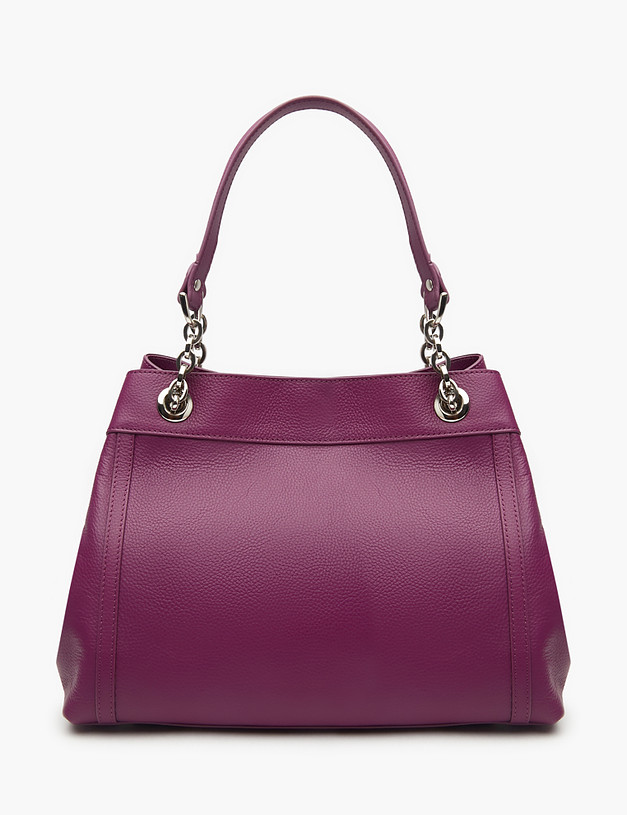 Фиолетовая кожаная женская сумка MASCOTTE 660-2254-106 | ракурс 2