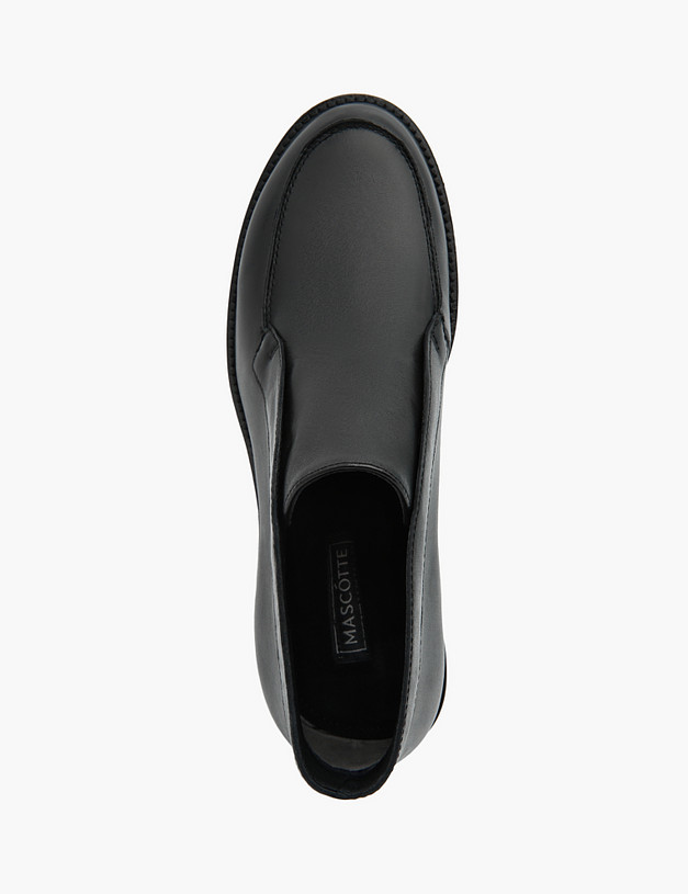 Черные кожаные женские ботинки MASCOTTE 172-2265421-3199M | ракурс 4