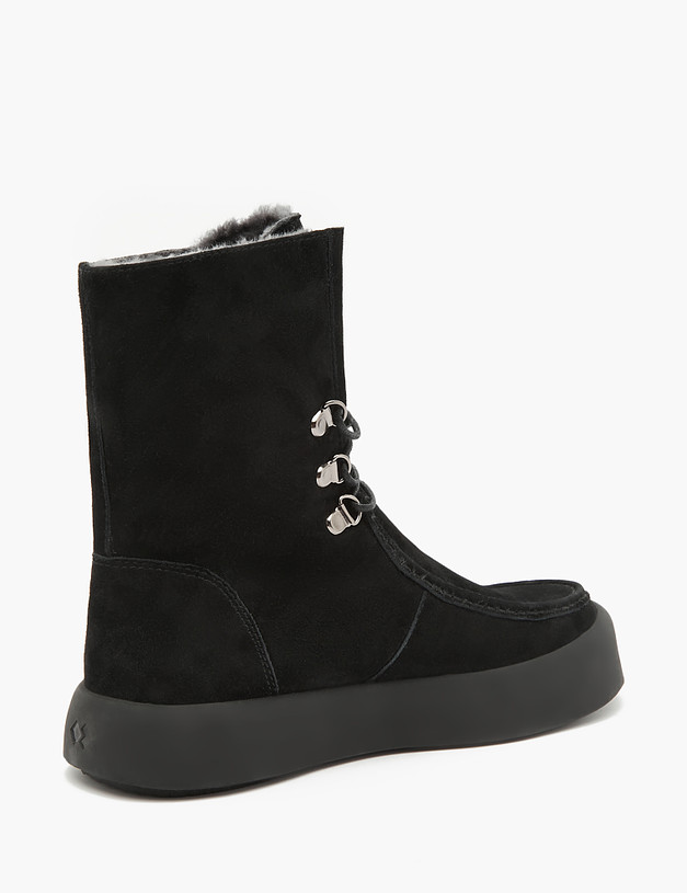 Черные женские зимние ботинки MASCOTTE 22-3200636-3605M | ракурс 3