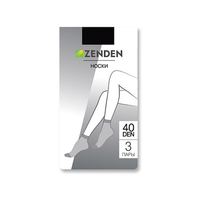 

Носки капроновые женские ZENDEN, Черный