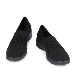 199-51WB-003TT Туфли женские текстиль/текстиль черн, Marisetta