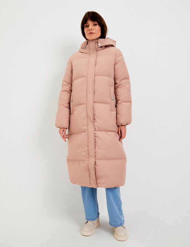 Женское пальто пудрового цвета MASCOTTE 861-3203-2406 | ракурс 6