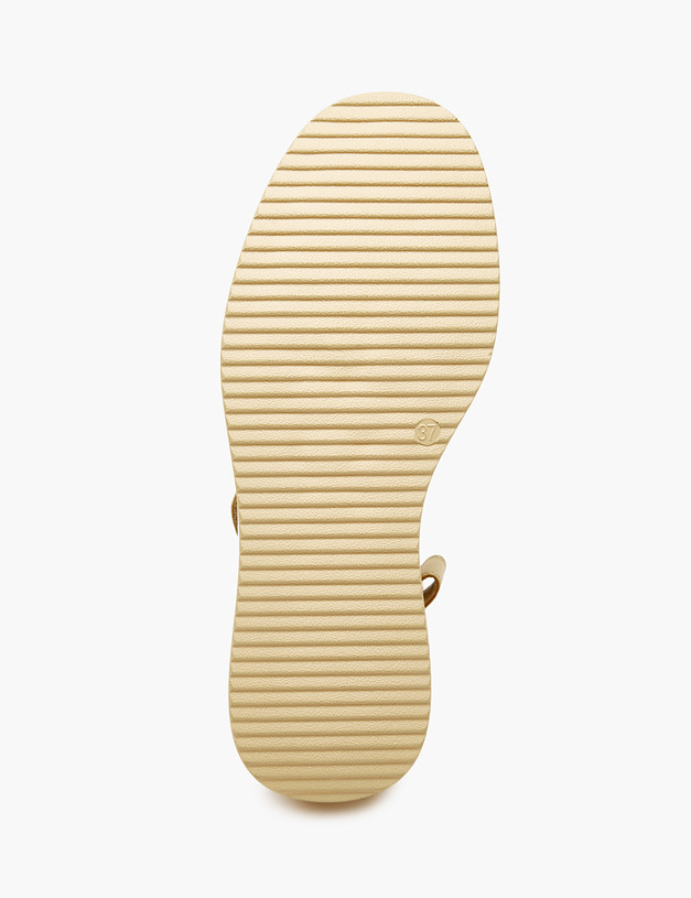 Желтые женские сандалии на платформе MASCOTTE 233-3183711-6534M | ракурс 6
