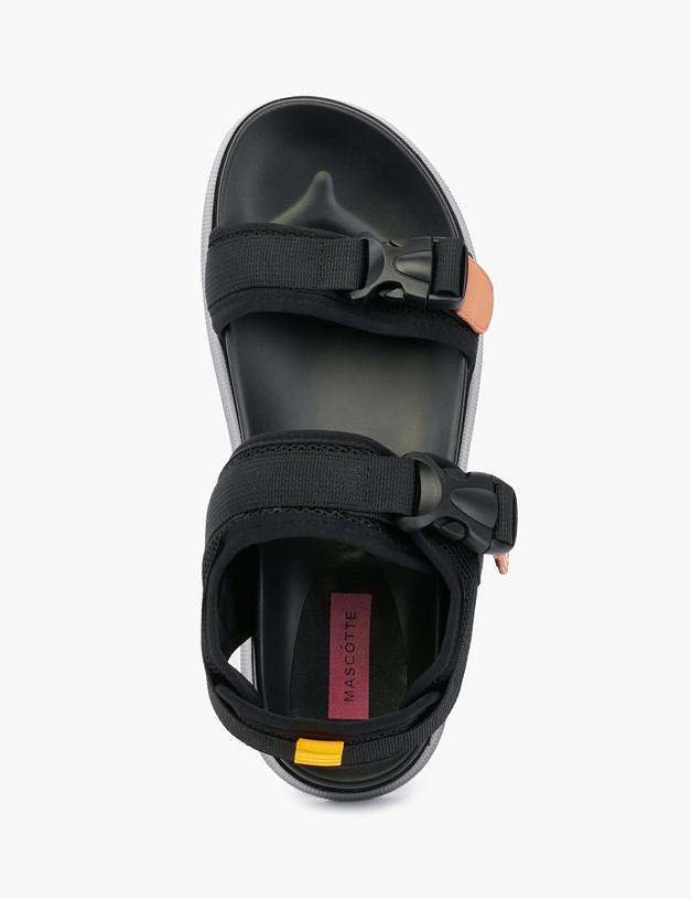 Черные женские сандалии на платформе MASCOTTE 234-215111-0202 | ракурс 4