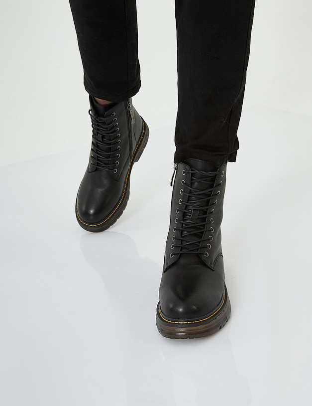 Черные женские зимние ботинки MASCOTTE 78-120431-0102 | ракурс 1