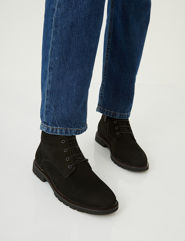 Черные мужские ботинки из нубука MASCOTTE 22-1212727-3301M | ракурс 1