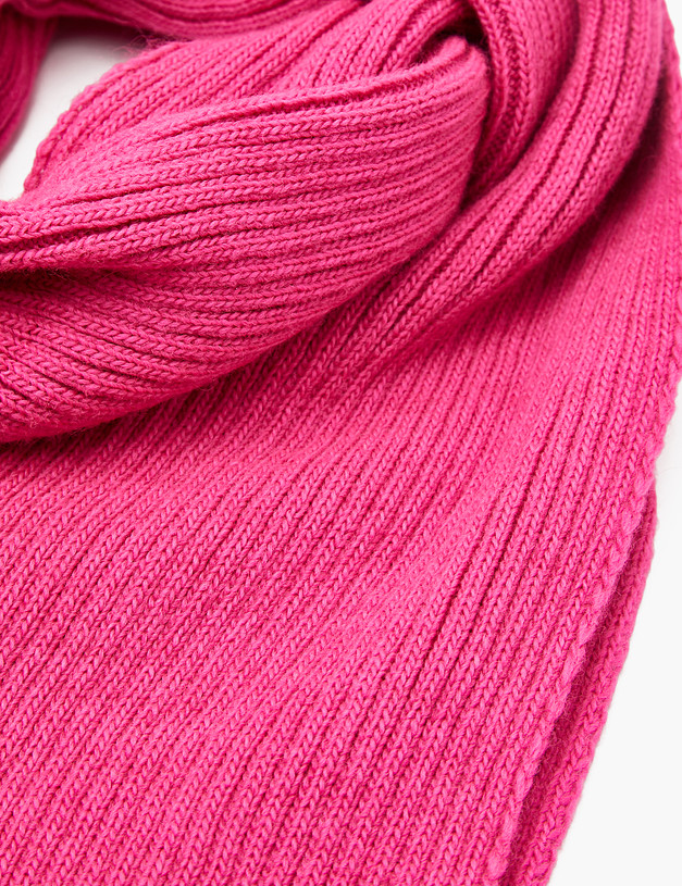 Женский шарф цвета фуксии MASCOTTE 781-2208-7506 | ракурс 3