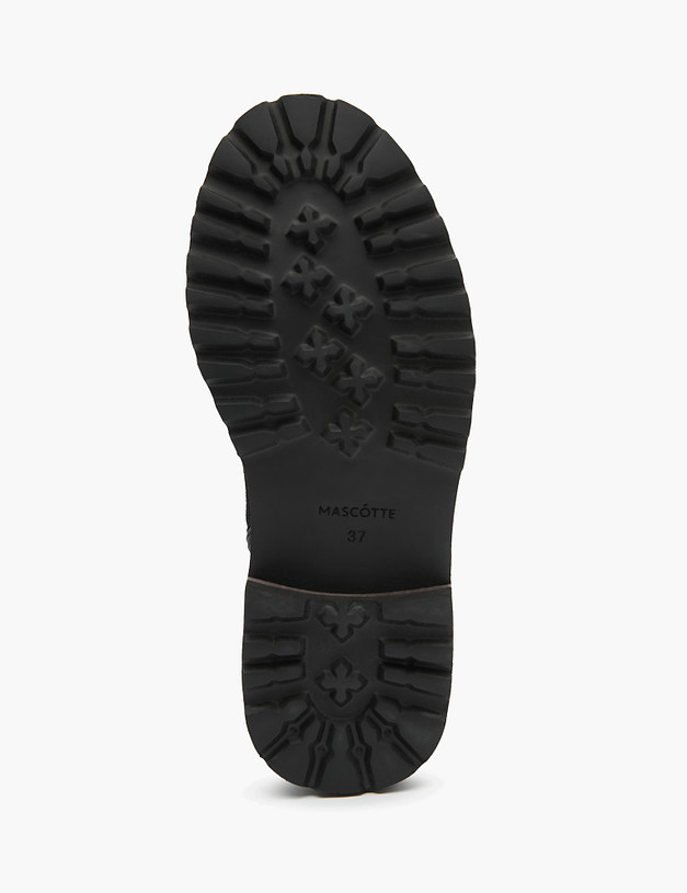 Черные велюровые женские ботинки MASCOTTE 15-3205521-3605M | ракурс 5
