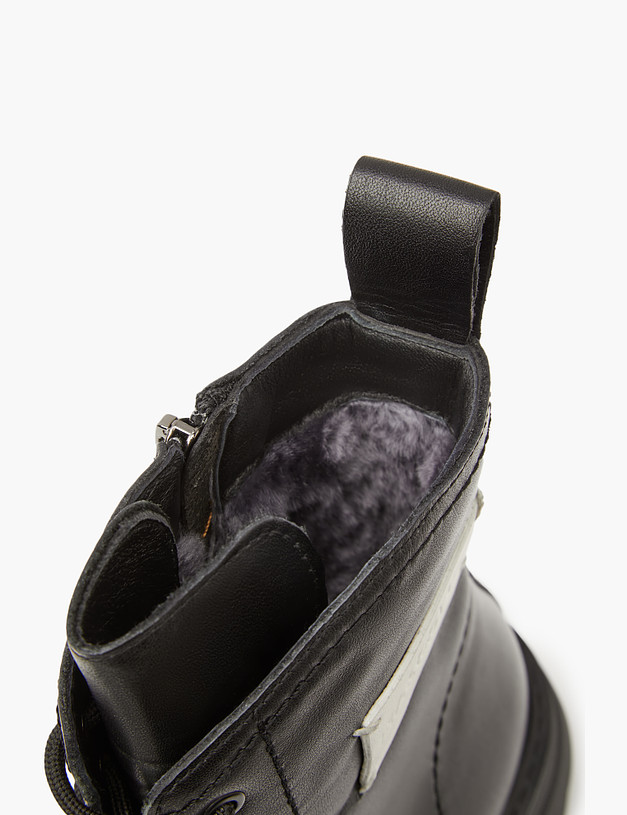 Черные женские зимние ботинки из кожи MASCOTTE 58-321931-7100M | ракурс 6