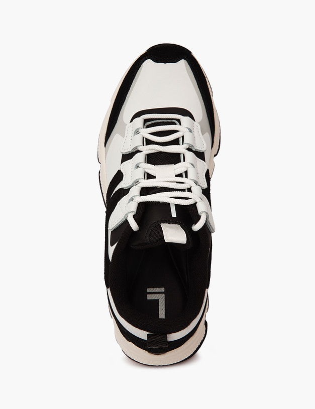 Белые женские кроссовки с черными вставками MASCOTTE 189-322821-0601 | ракурс 5