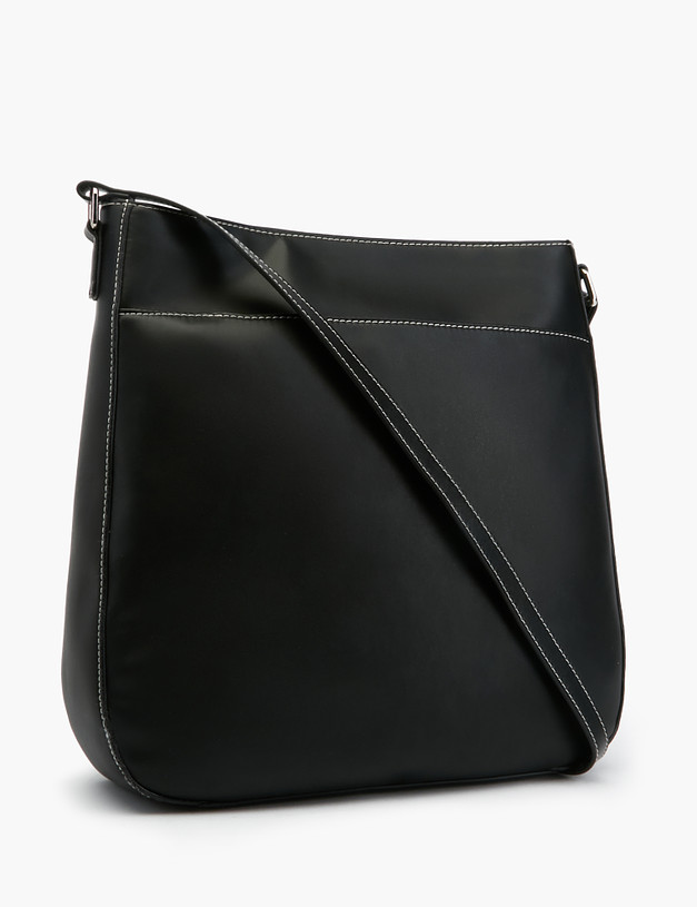 Черная женская сумка из натуральной кожи MASCOTTE 604-2133-602 | ракурс 3