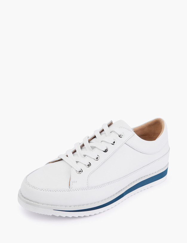 Белые женские кроссовки на акцентной подошве MASCOTTE 58-2141411-3569M | ракурс 3