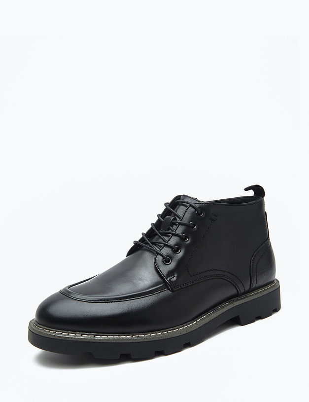 Черные мужские зимние ботинки MASCOTTE 58-3210936-7120M | ракурс 2