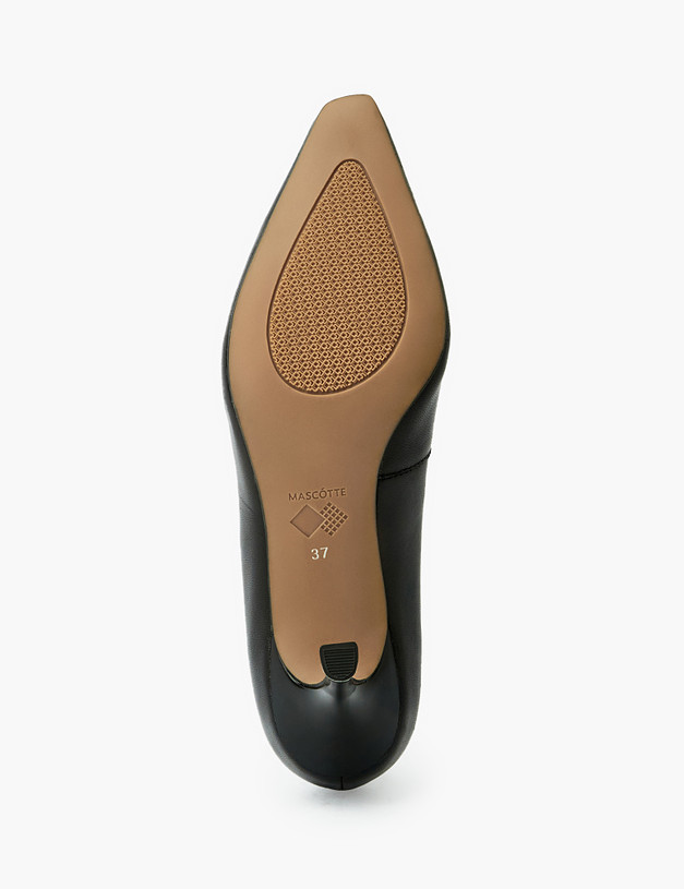 Черные кожаные женские туфли MASCOTTE 233-3181611-3501M | ракурс 5